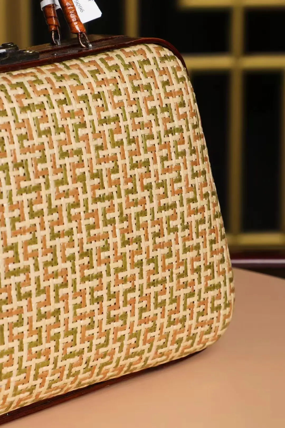 The Kyoto Artisanal Handwoven Bamboo Clutch Tote