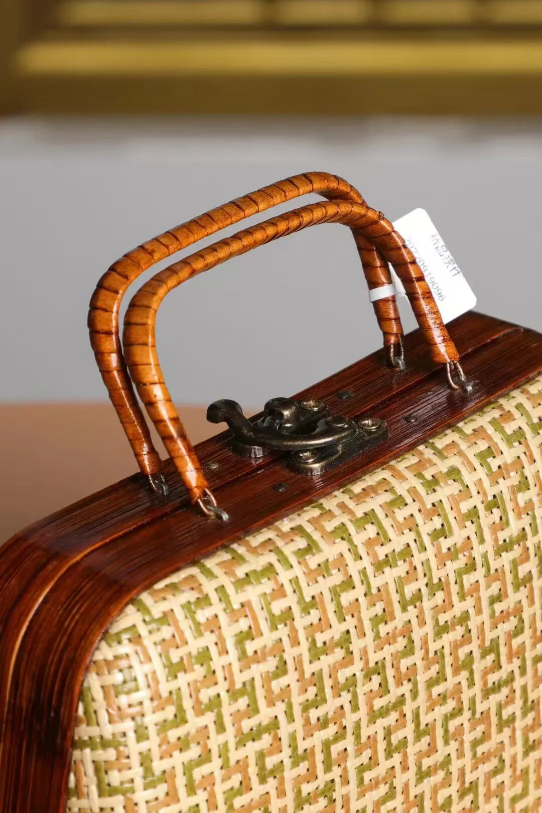 The Kyoto Artisanal Handwoven Bamboo Clutch Tote