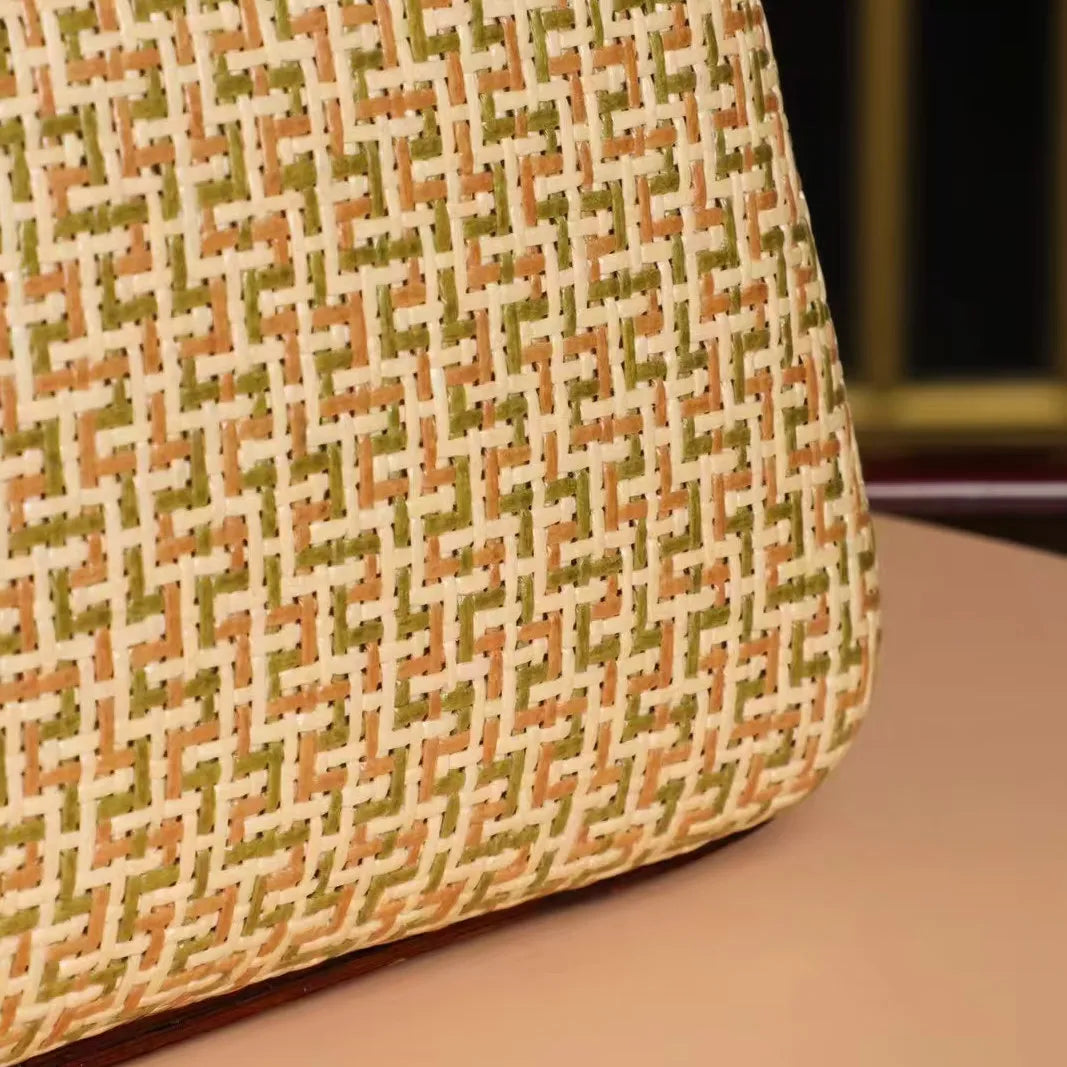 The Kyoto Artisanal Handwoven Bamboo Clutch Tote