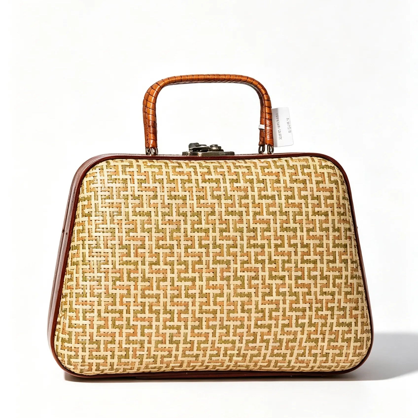 The Kyoto Artisanal Handwoven Bamboo Clutch Tote