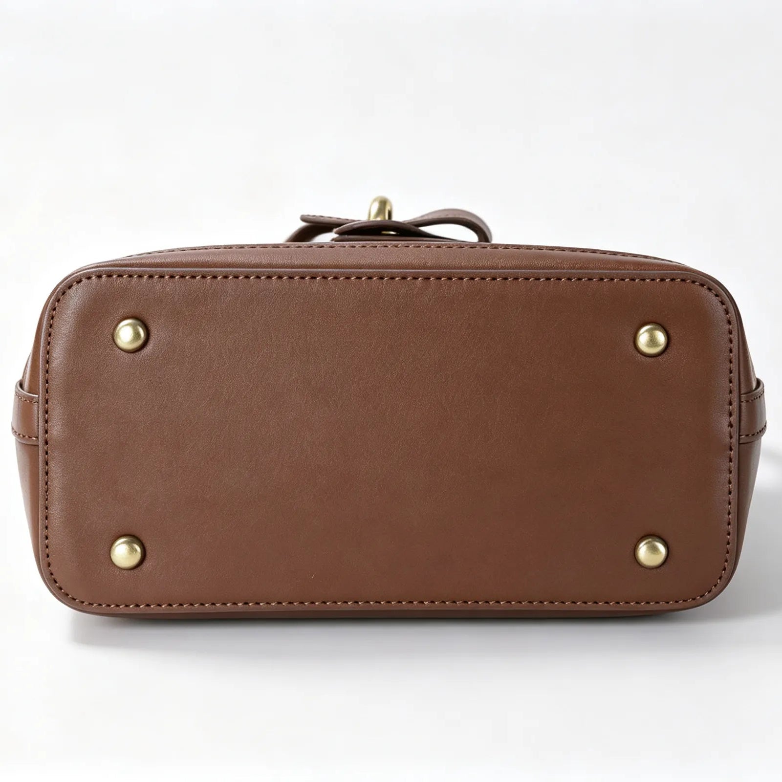 Handcrafted Mottled Bamboo and Genuine Leather Crossbody Bag Vintage Square Box Tote for Women - Verdant Bind