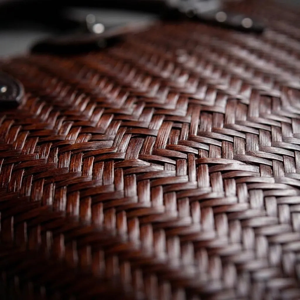 The Heritage - Handwoven Bamboo Structured Tote briefcase