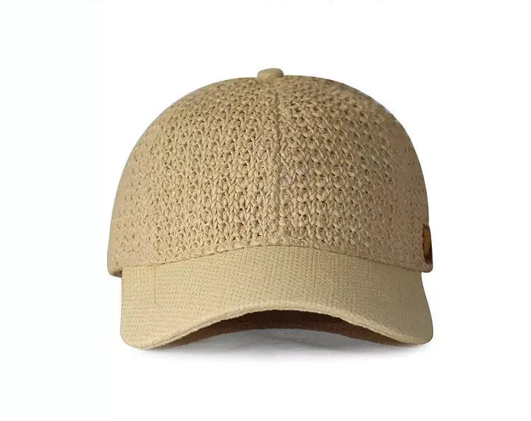 Handwoven Raffia Straw Baseball Cap  Adjustable Summer Sun Hat (S, M, L for Big Heads)