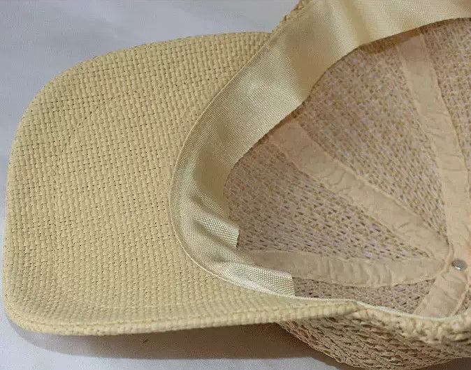 Handwoven Raffia Straw Baseball Cap  Adjustable Summer Sun Hat (S, M, L for Big Heads)