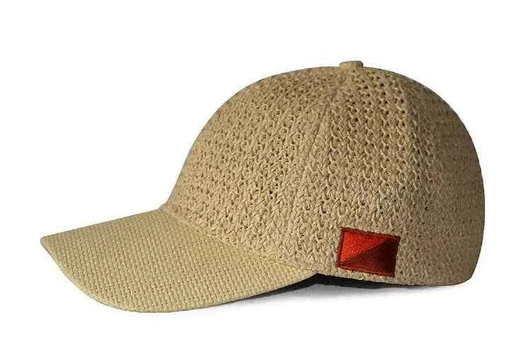 Handwoven Raffia Straw Baseball Cap - Adjustable Summer Sun Hat (S, M, L for Big Heads)