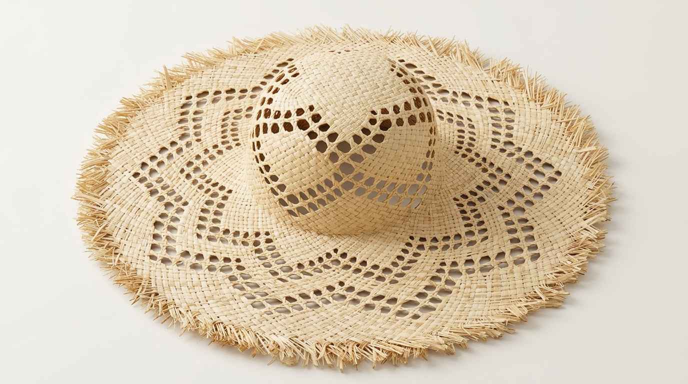 The Riviera Handwoven Wide-Brim Straw Hat