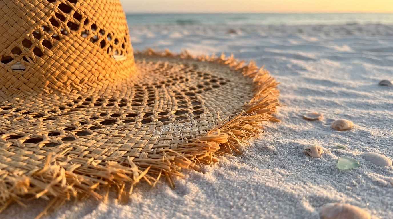 The Riviera Handwoven Wide-Brim Straw Hat