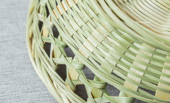 The Lattice Basket Woven Bamboo Hollow-out Snack Storage Basket